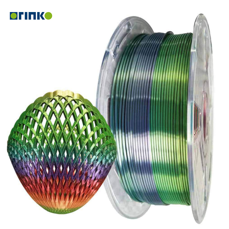 3d Pla Rainbow Filament 1kg 1.75mm Silk Rainbow Pla Filament 3d Printer Filament