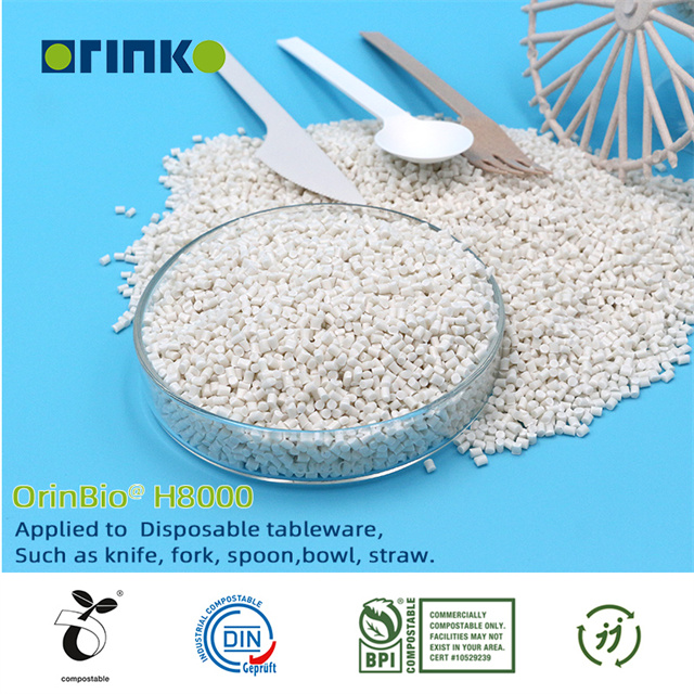 OrinBio 3d Pla 100% Biodegradable Pla Pellets Extrusion Grade for compostable straw